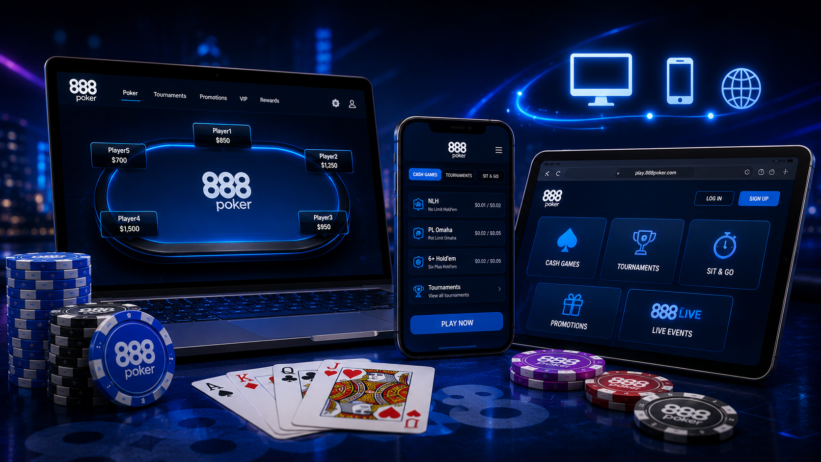 888 Poker Canada trusted real money online poker site